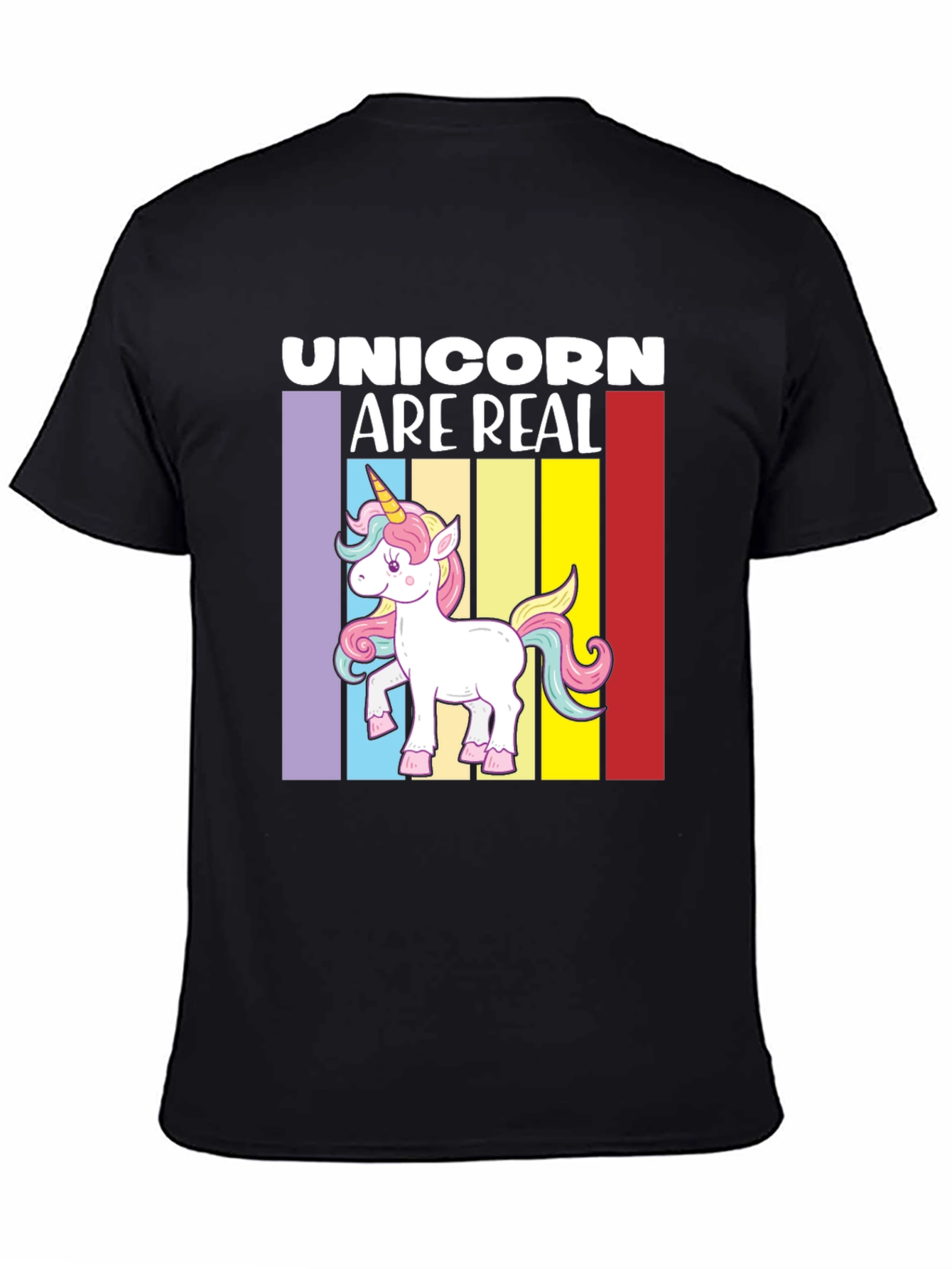 Unicorn Are Real Graphic Tee - Black