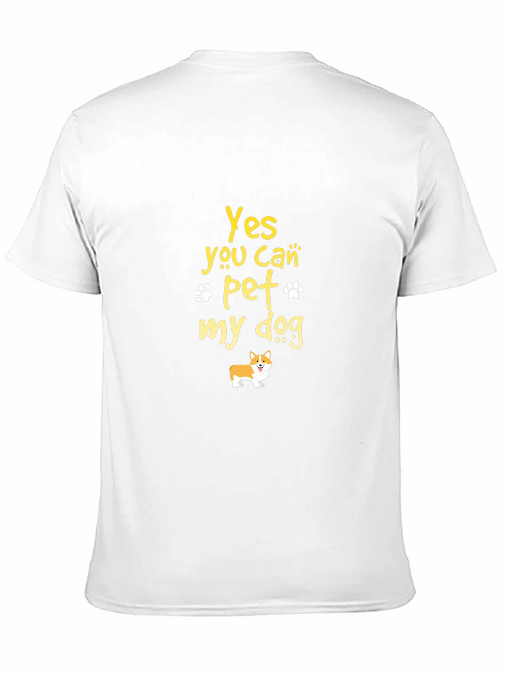 Yes You Can Pet My Dog Black T-Shirt