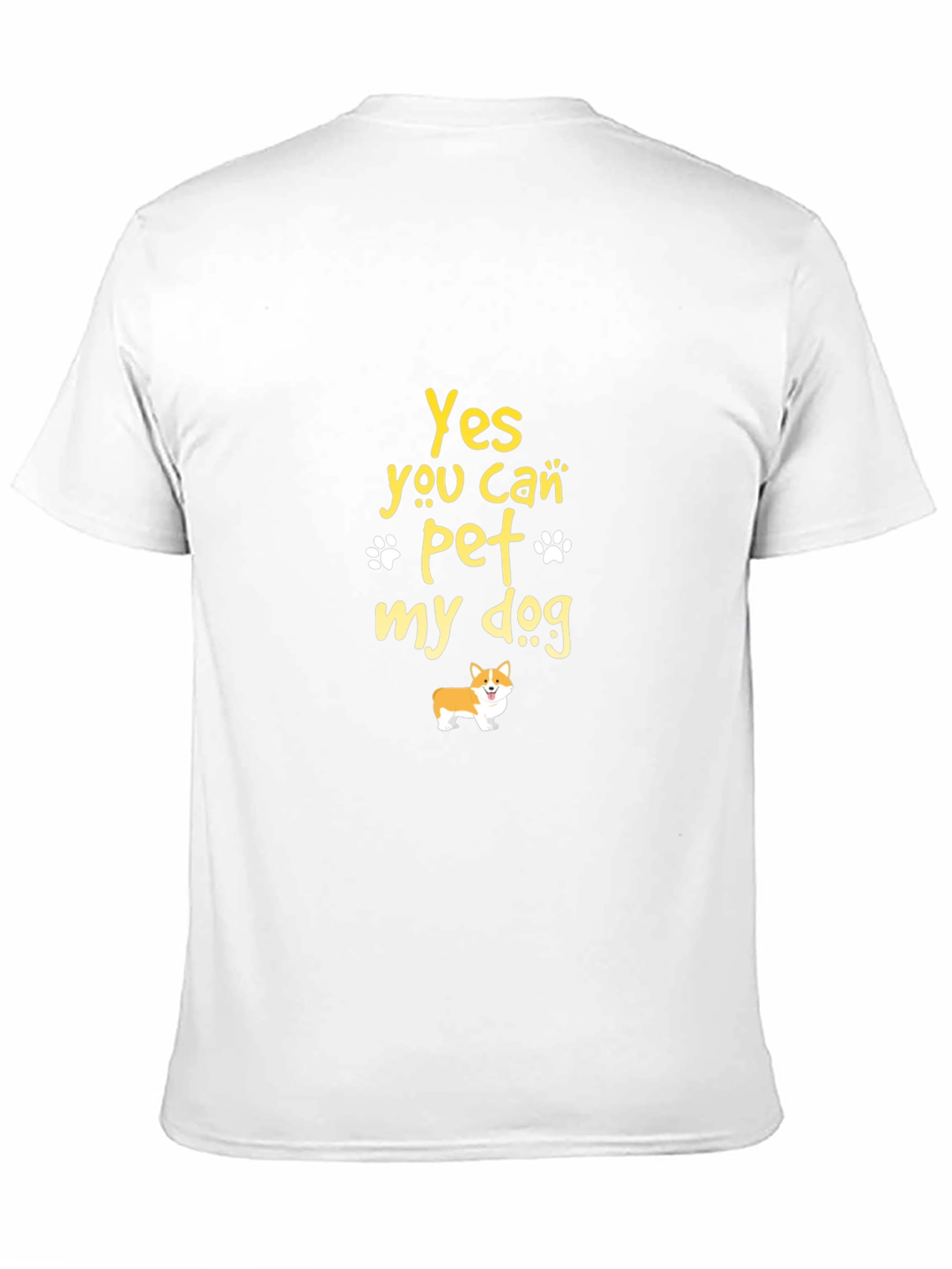 Yes You Can Pet My Dog Black T-Shirt