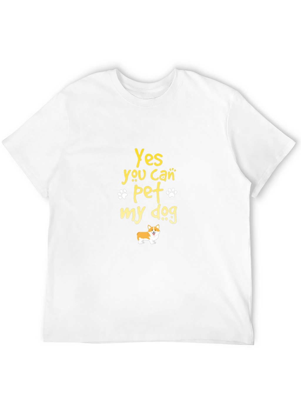 Yes You Can Pet My Dog Black T-Shirt
