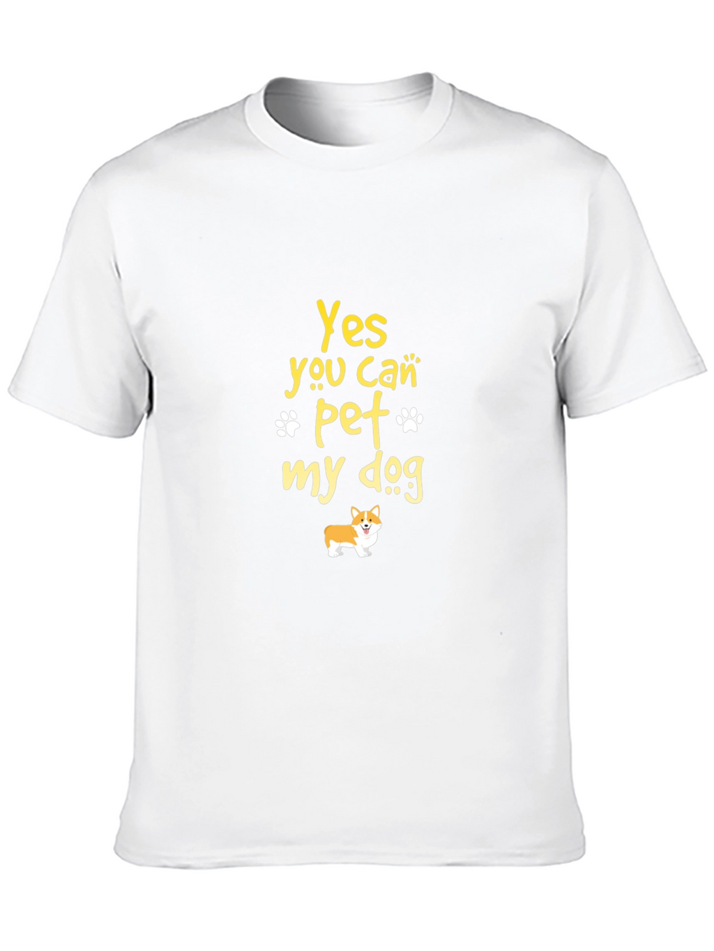 Yes You Can Pet My Dog Black T-Shirt