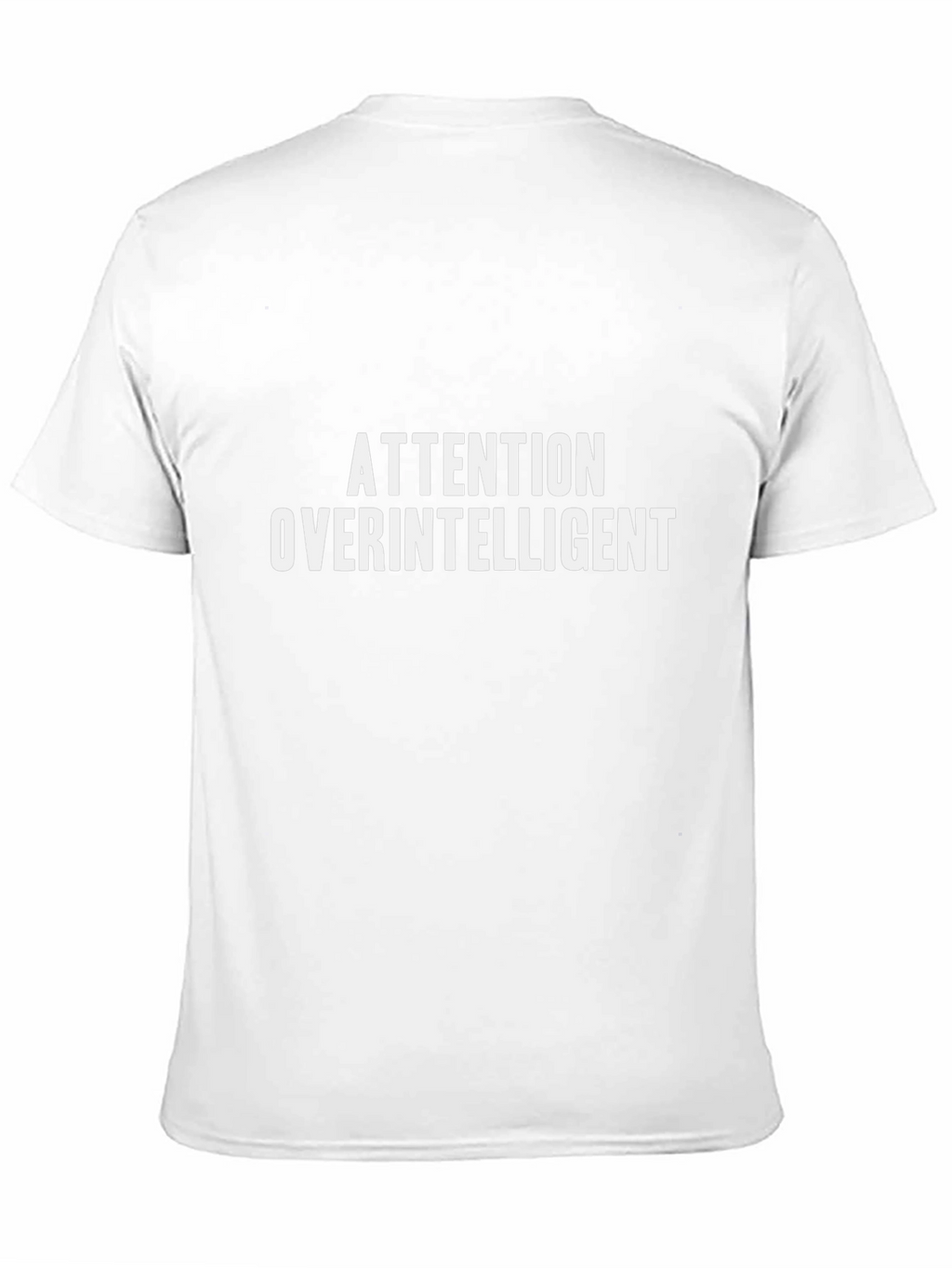 Attention Overintelligent Graphic Tee - Black