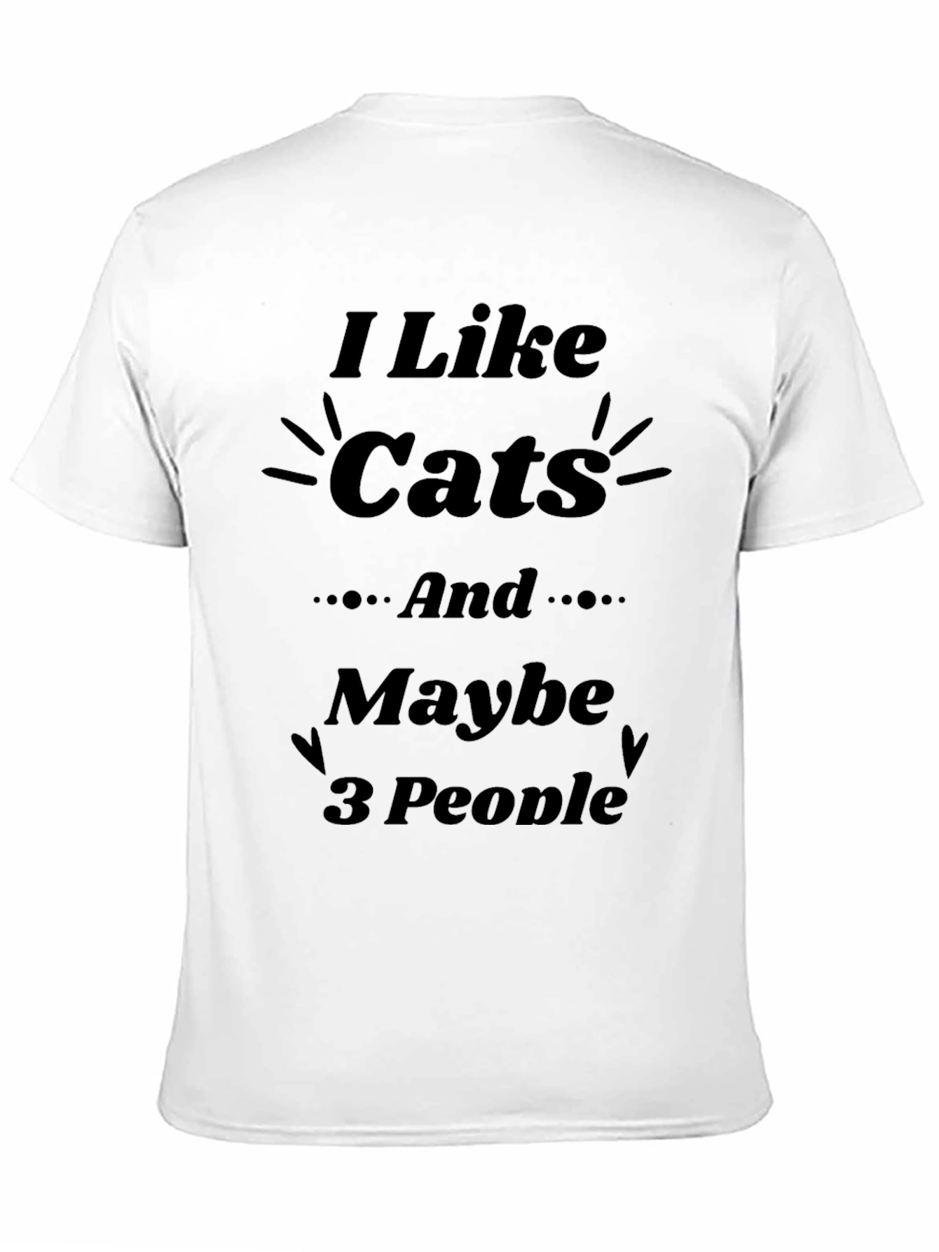 I Like Cats and Maybe 3 People T-Shirt