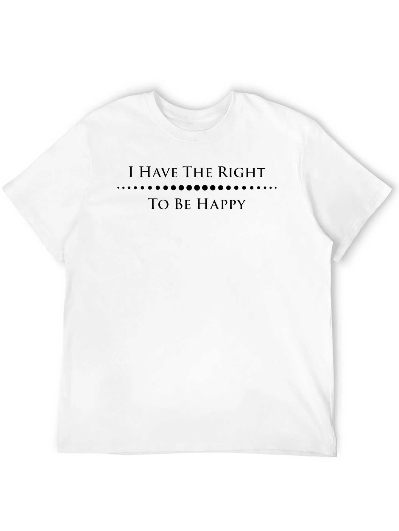 Right To Be Happy Graphic Tee - Black