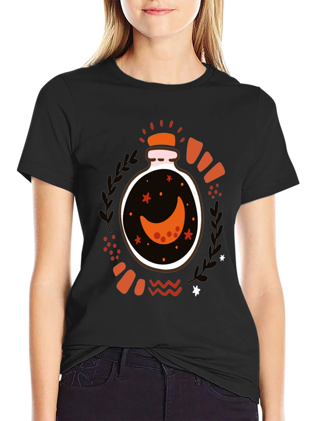 Moon Jar Graphic Tee - Stylish Mens T-Shirt