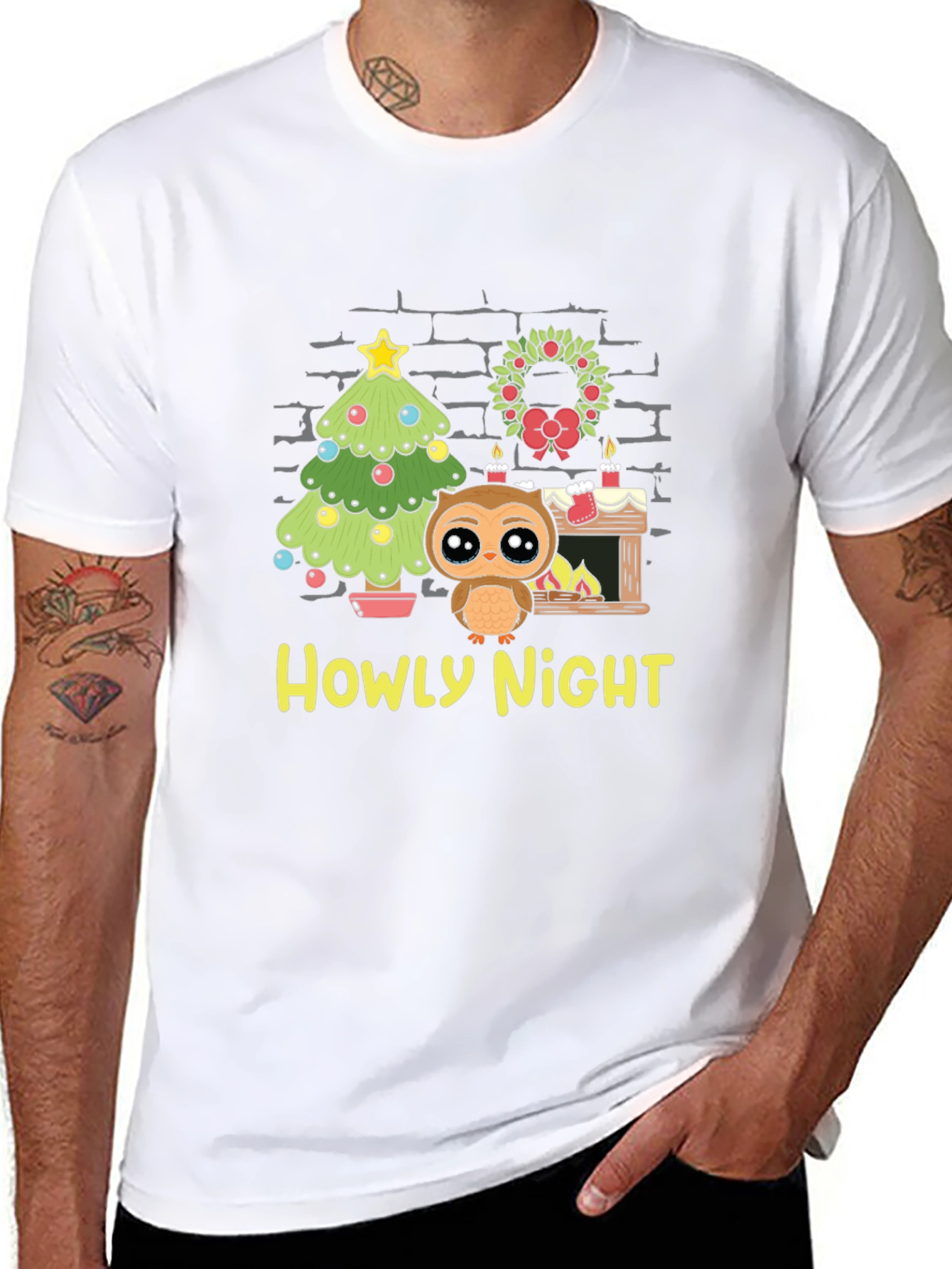 Howly Night Owl Christmas T-Shirt