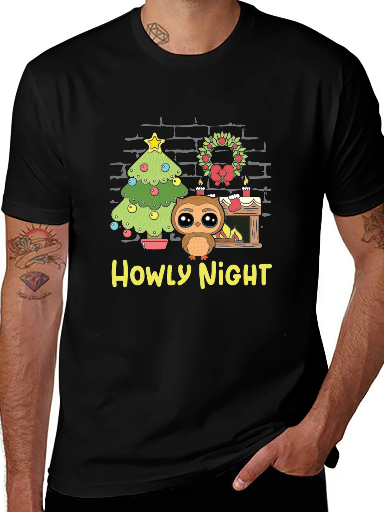 Howly Night Owl Christmas T-Shirt
