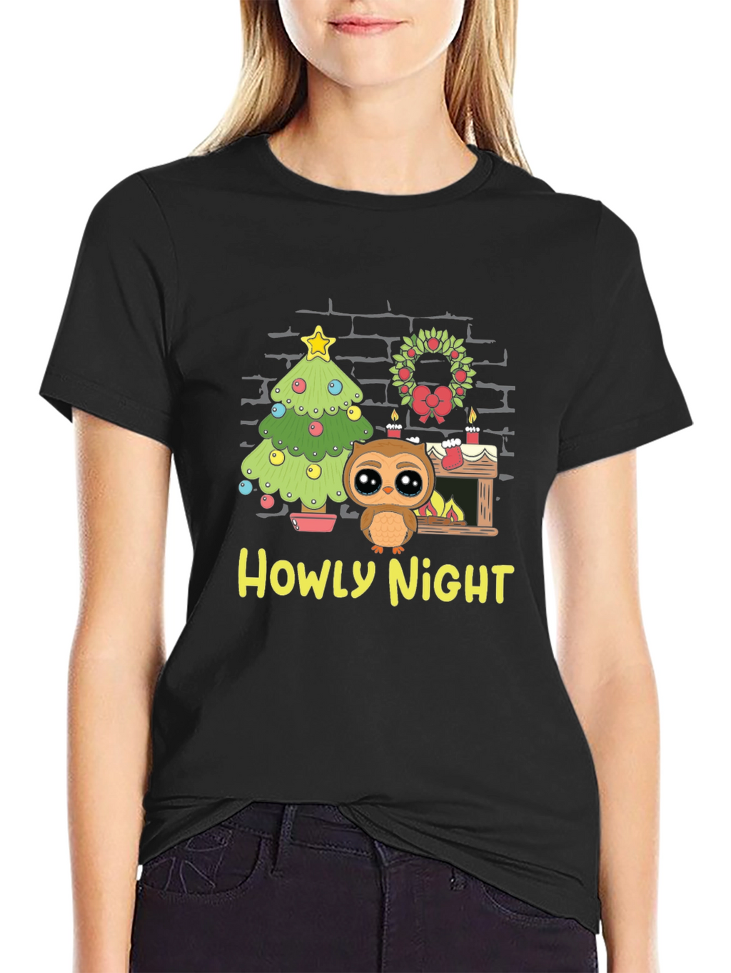 Howly Night Owl Christmas T-Shirt
