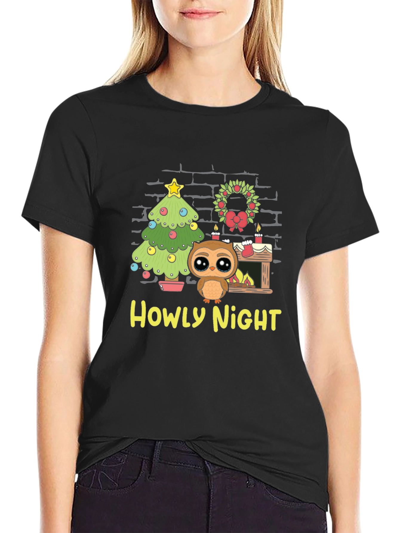 Howly Night Owl Christmas T-Shirt