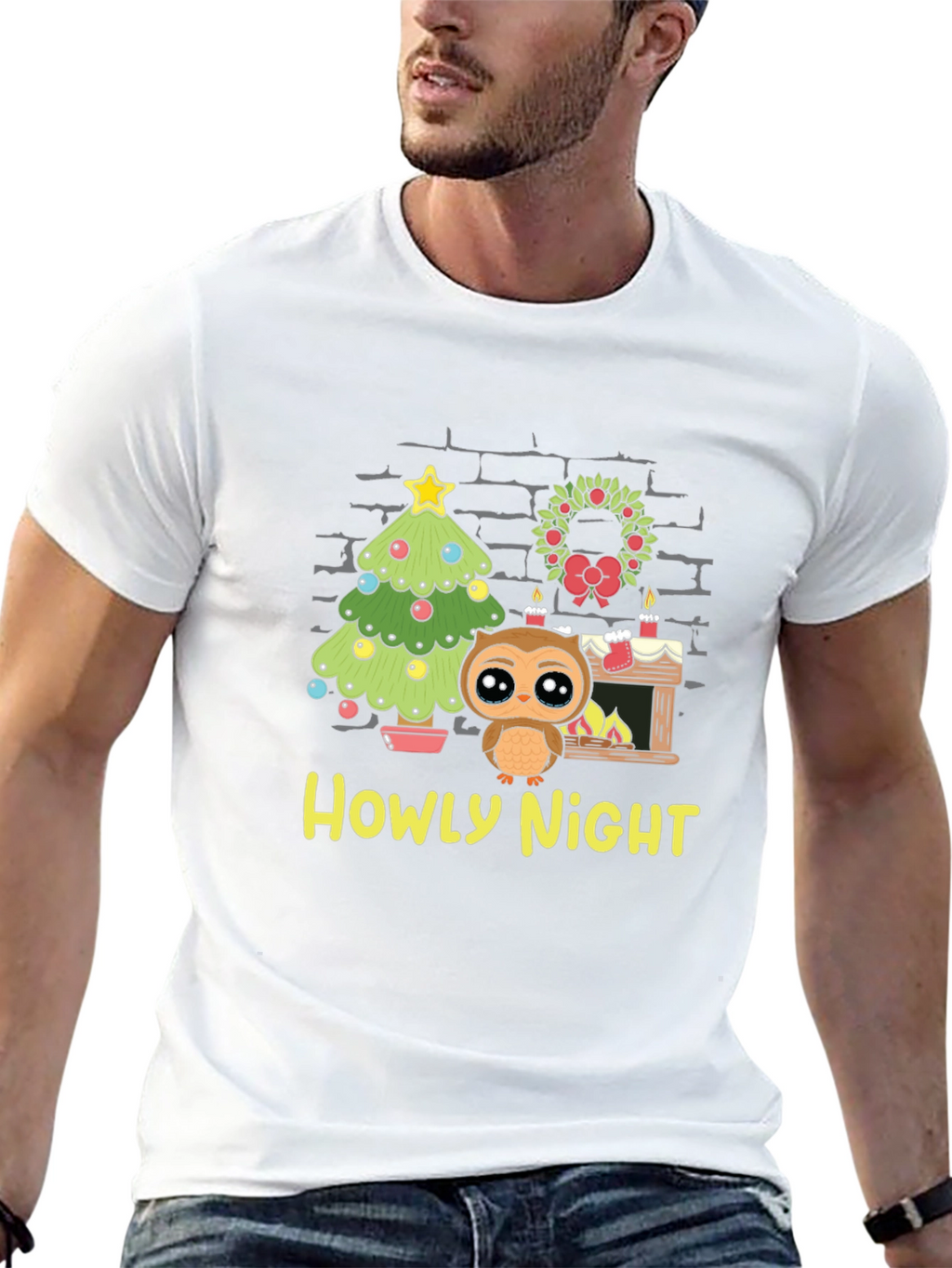 Howly Night Owl Christmas T-Shirt