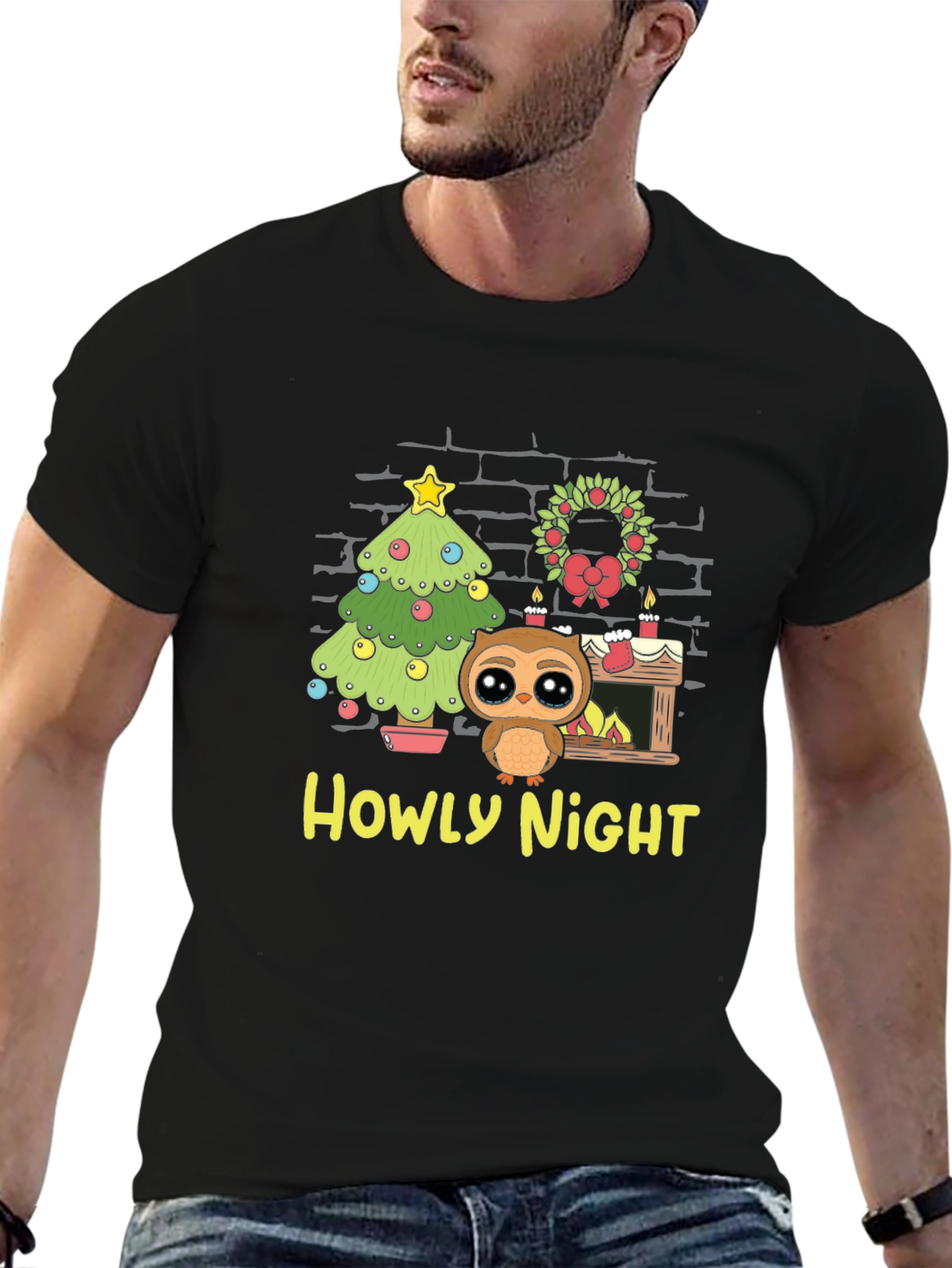 Howly Night Owl Christmas T-Shirt