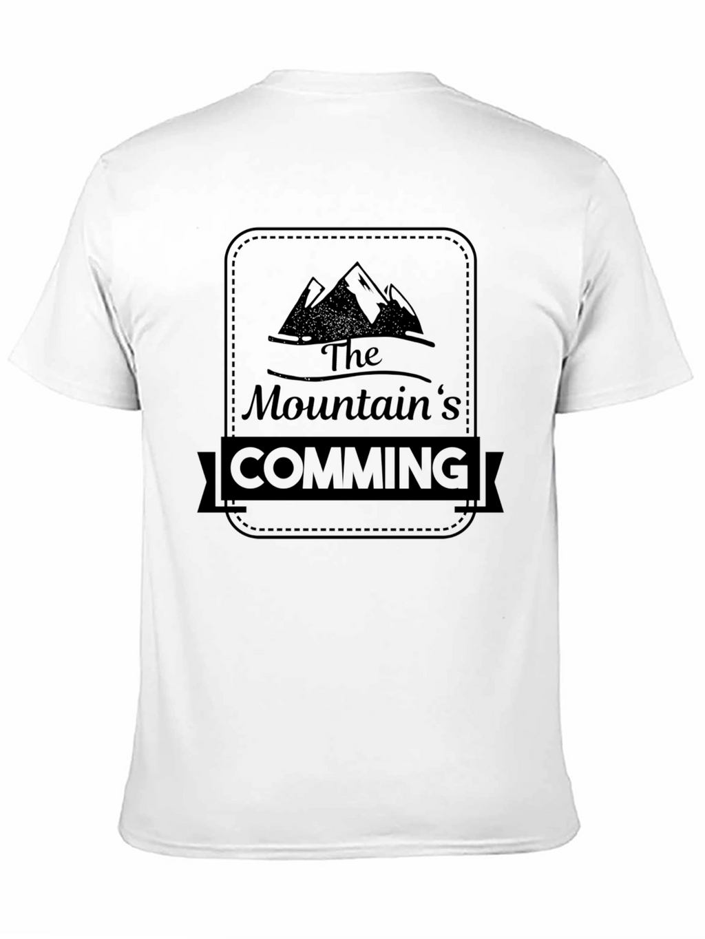 The Mountains Coming Black T-Shirt