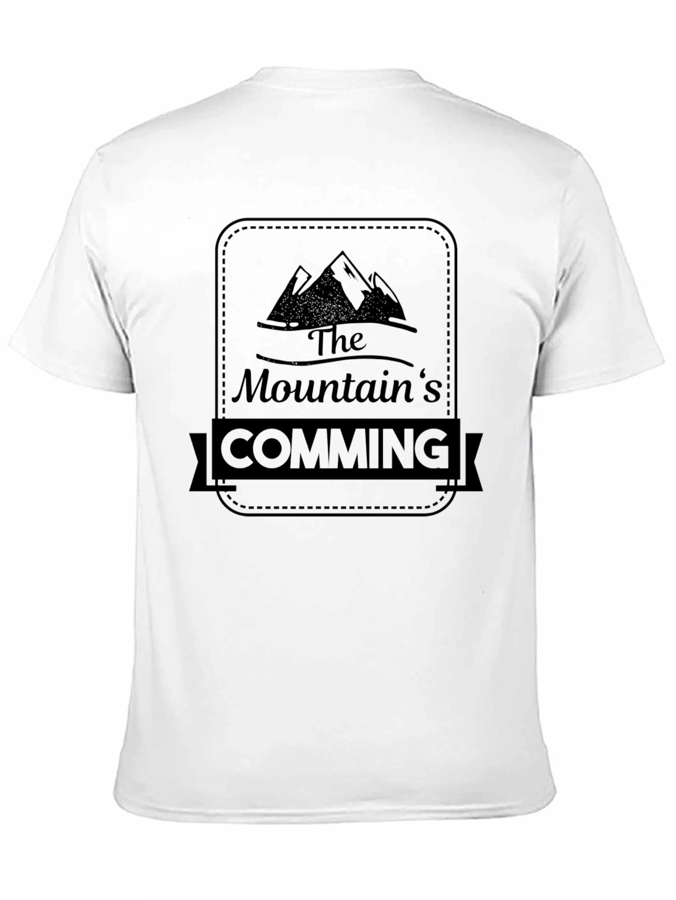 The Mountains Coming Black T-Shirt