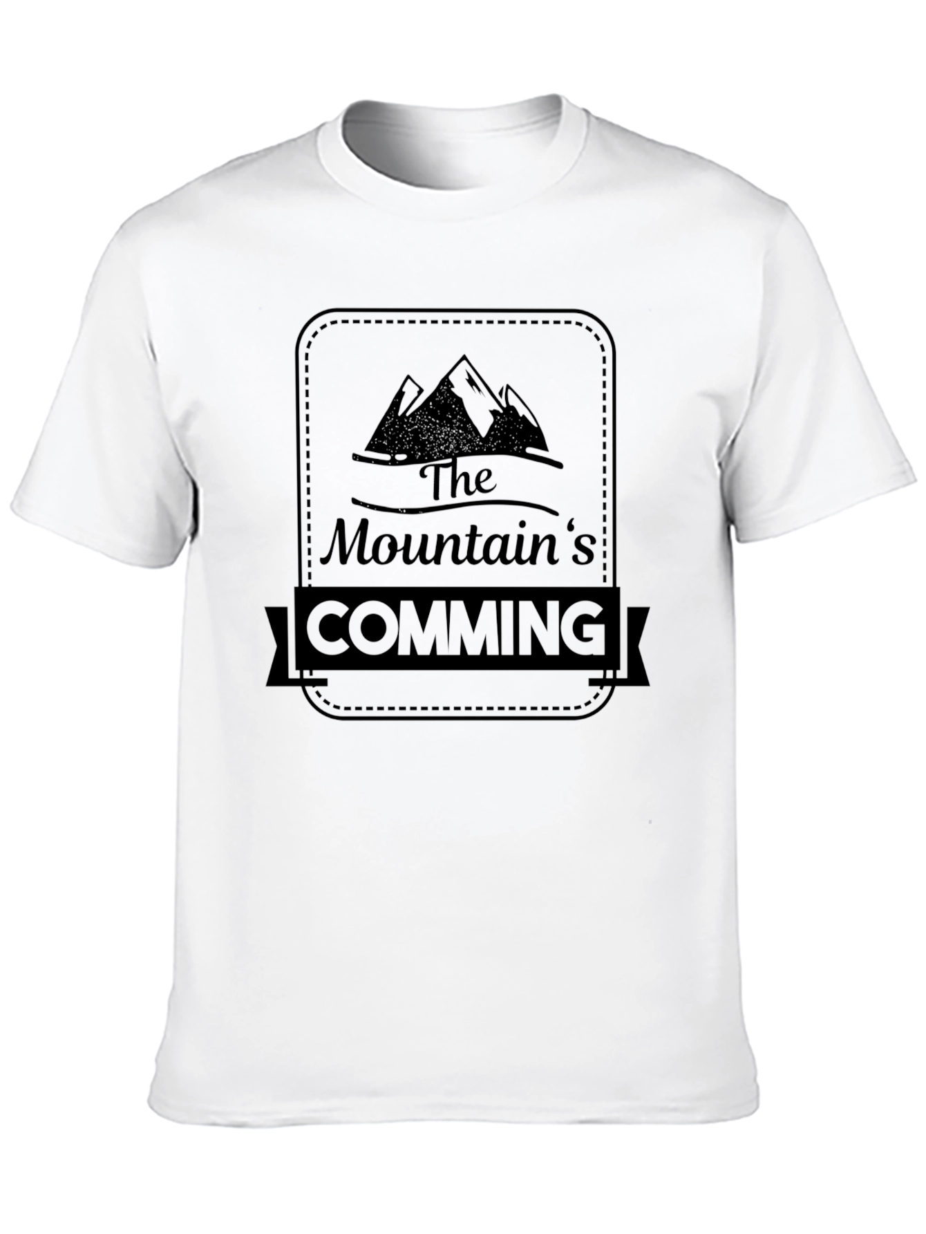 The Mountains Coming Black T-Shirt