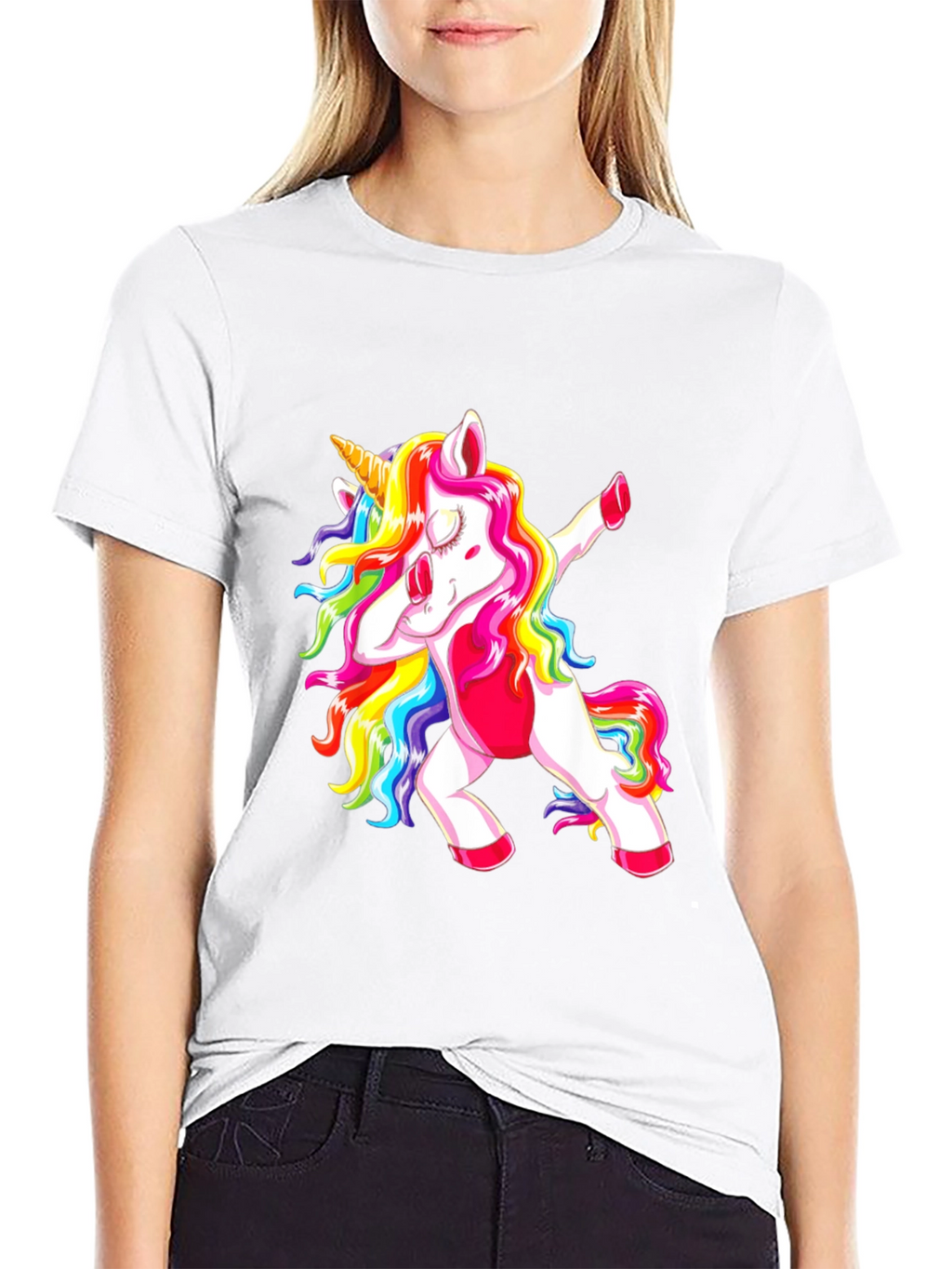 Dabbing Unicorn Graphic Tee
