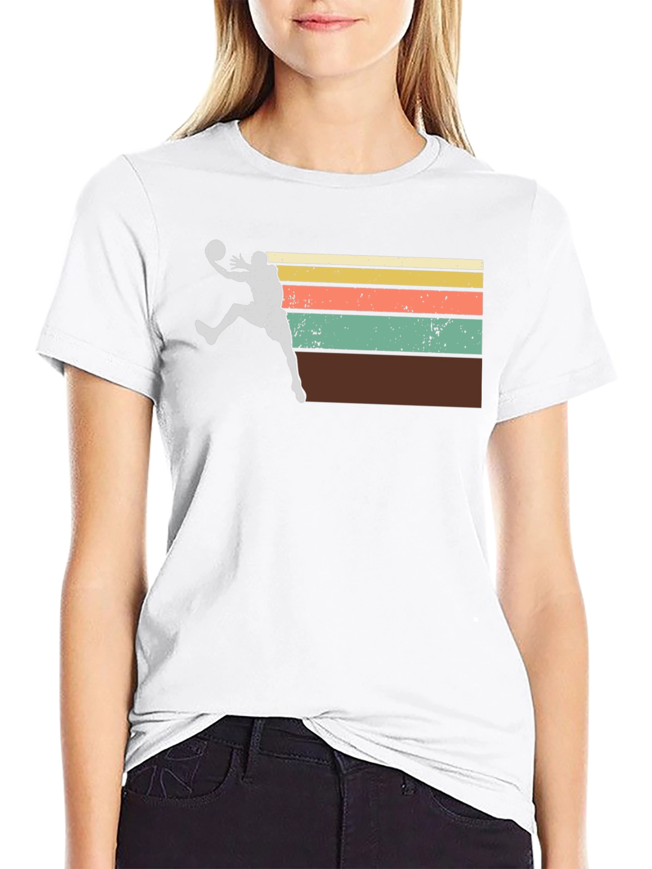 Retro Basketball Player Graphic Tee