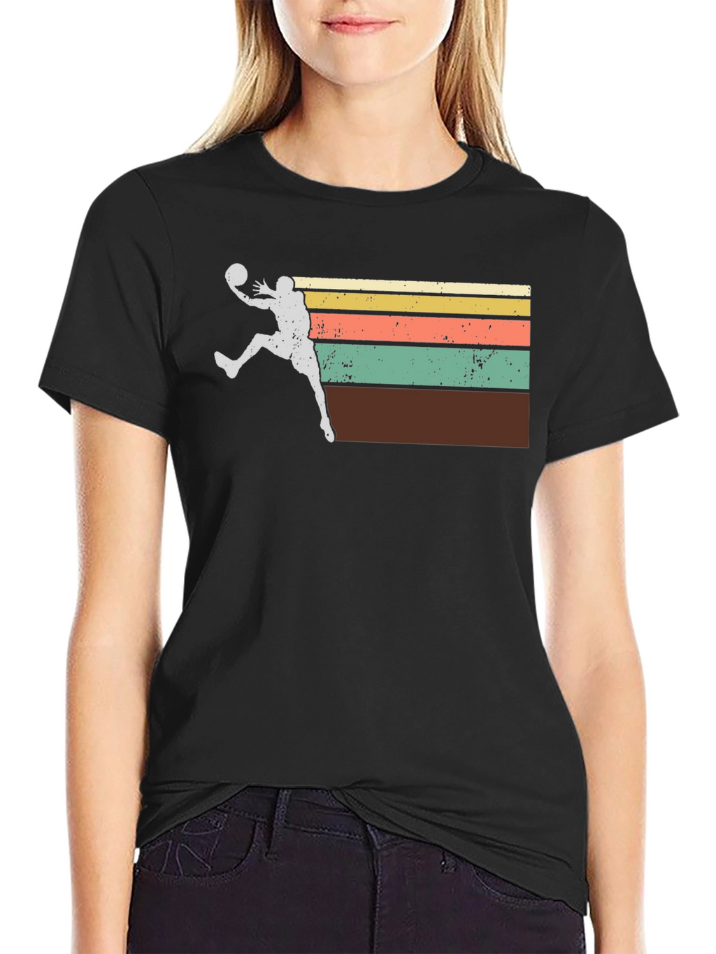Retro Basketball Player Graphic Tee