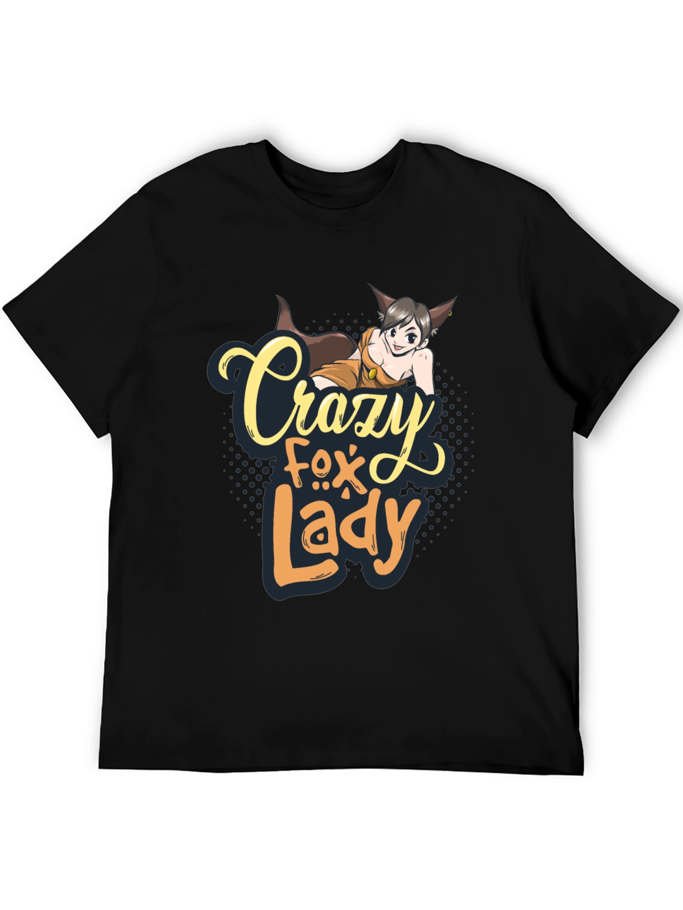 Crazy Fox Lady Graphic T-Shirt - Unisex