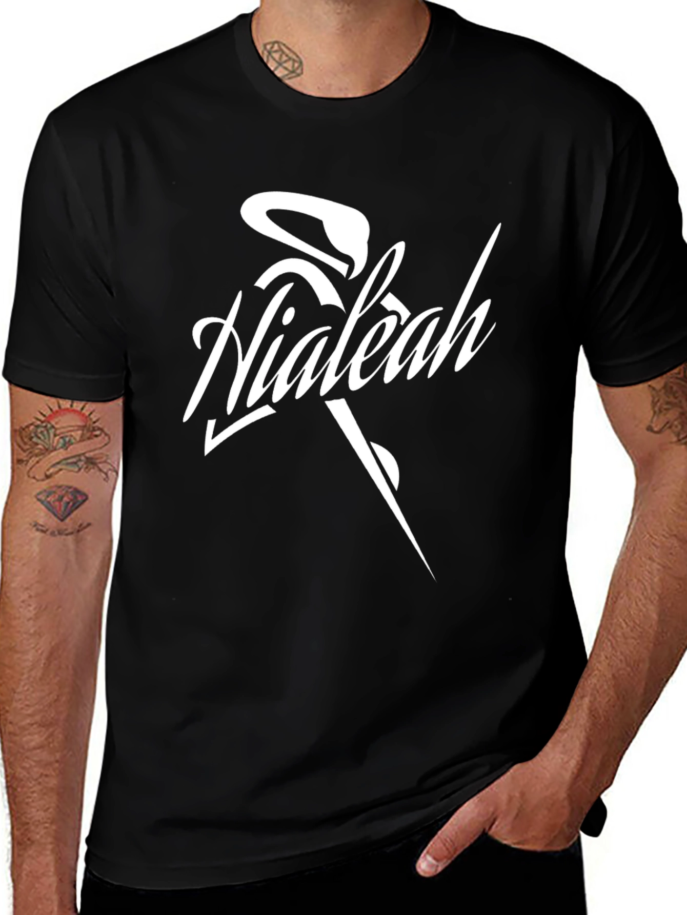 Hialeah Black T-Shirt | Unique Design