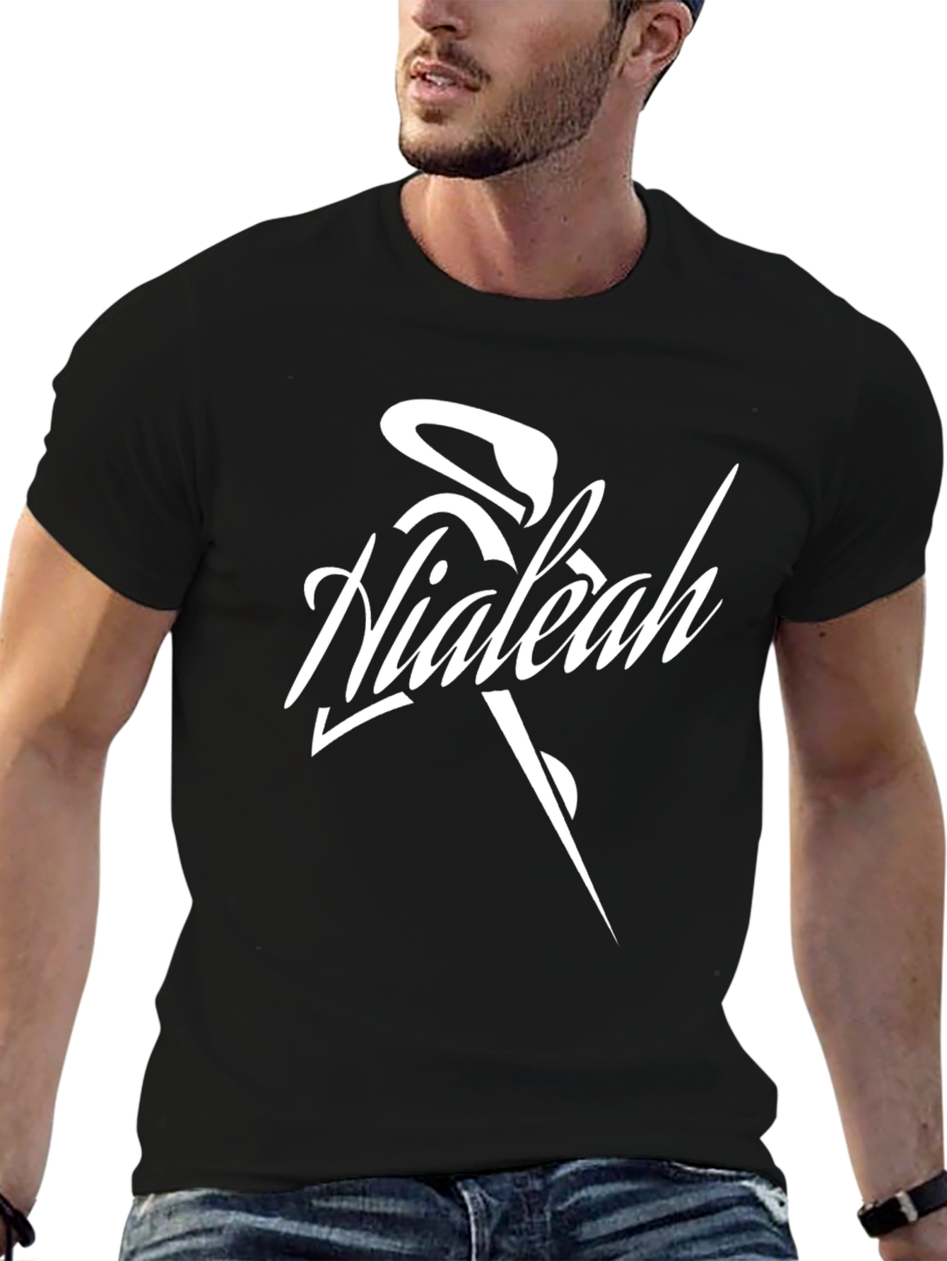 Hialeah Black T-Shirt | Unique Design