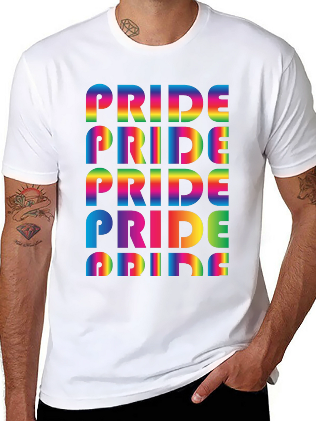 Pride Rainbow Graphic Tee