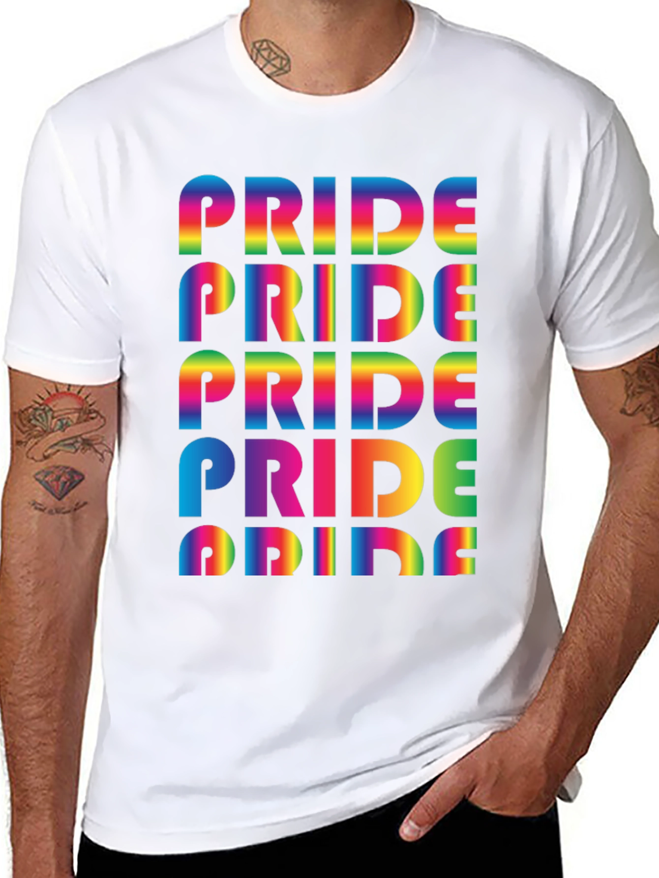 Pride Rainbow Graphic Tee