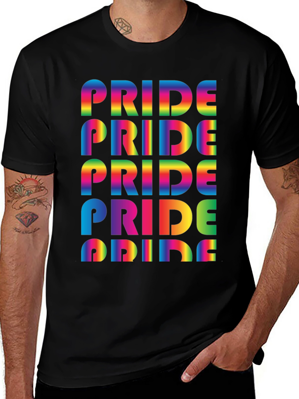 Pride Rainbow Graphic Tee