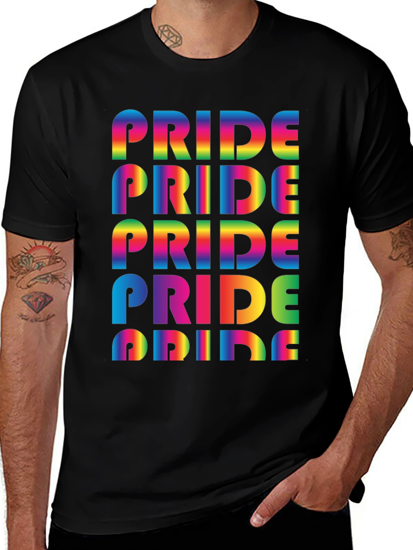 Pride Rainbow Graphic Tee