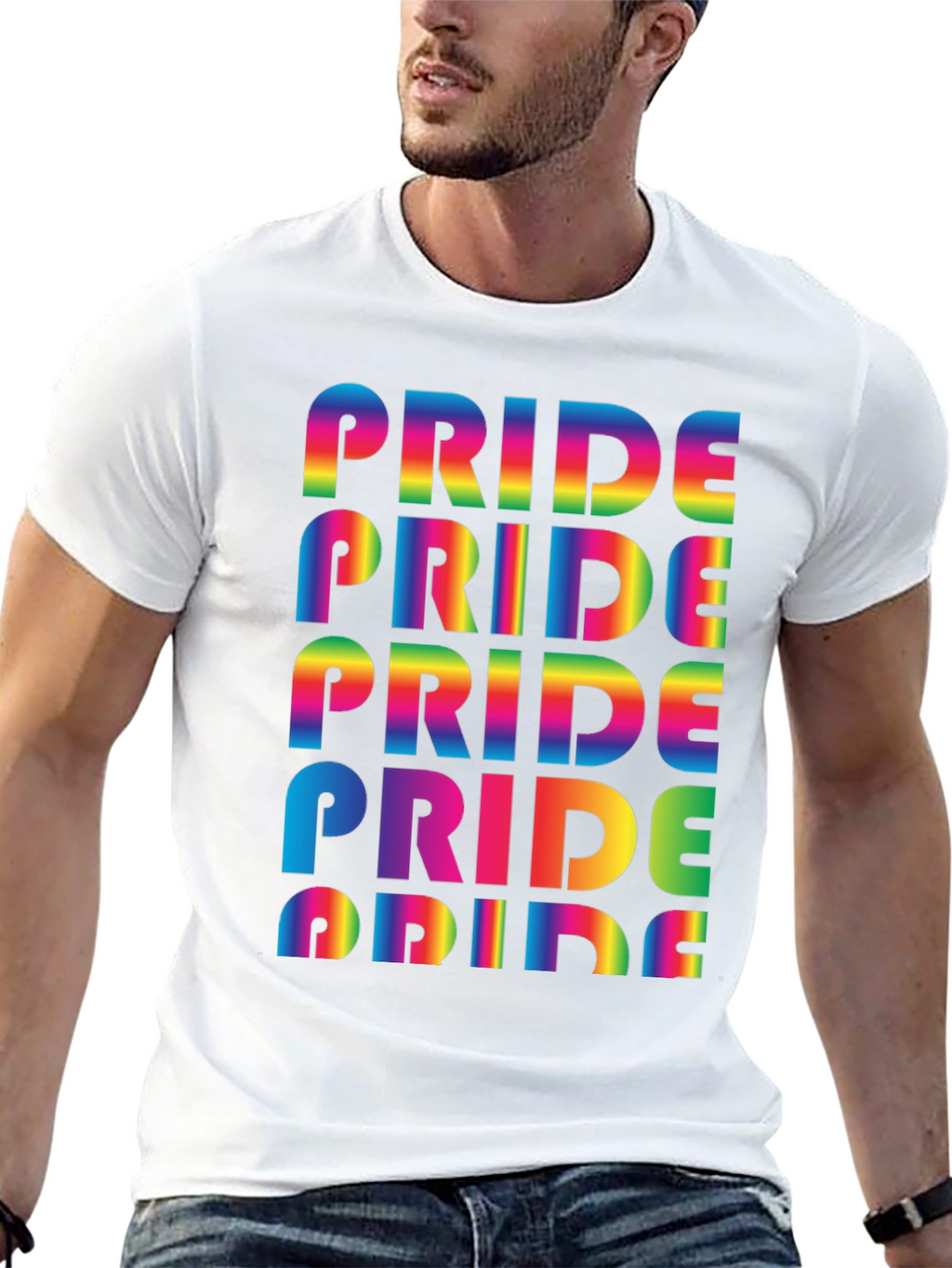 Pride Rainbow Graphic Tee