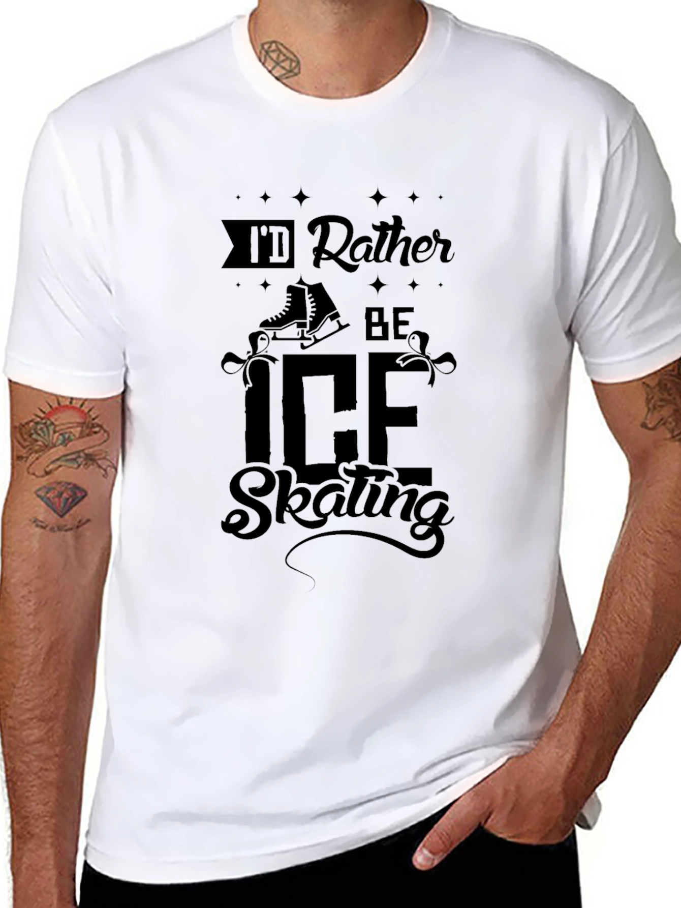 Id Rather Be Ice Skating T-Shirt