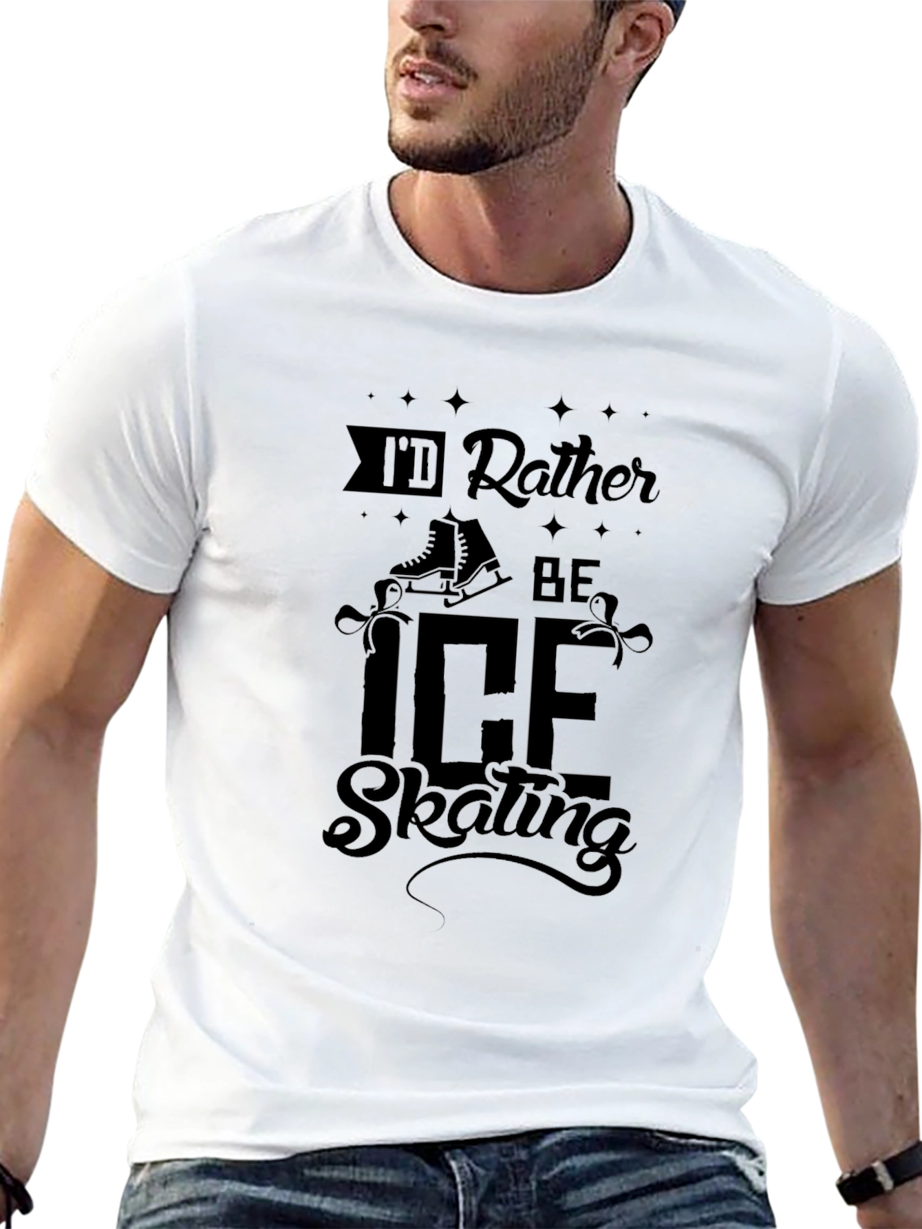 Id Rather Be Ice Skating T-Shirt