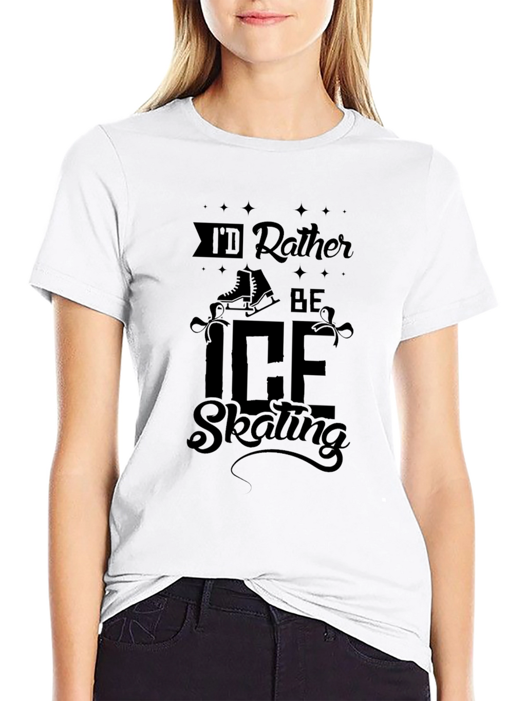 Id Rather Be Ice Skating T-Shirt