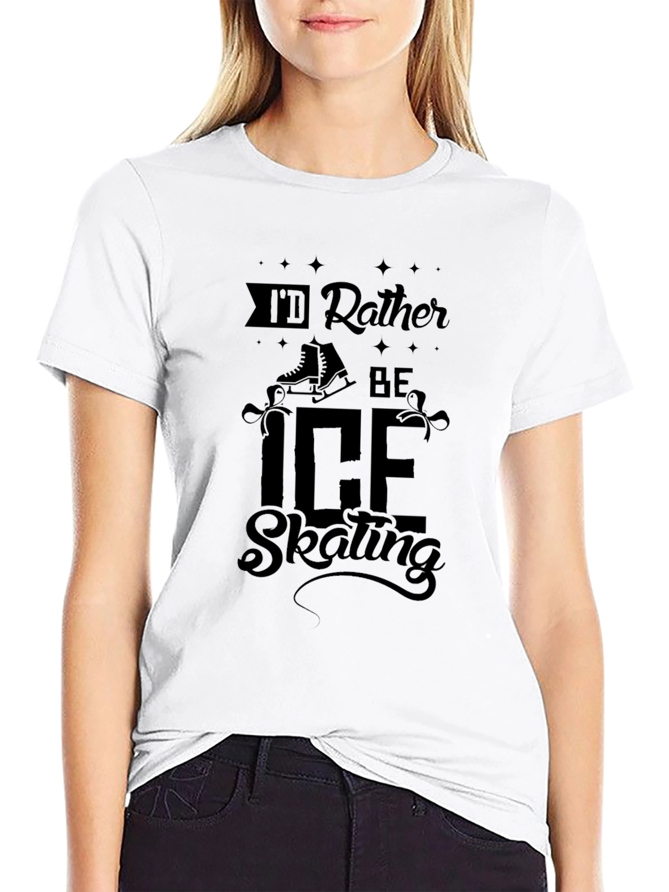 Id Rather Be Ice Skating T-Shirt