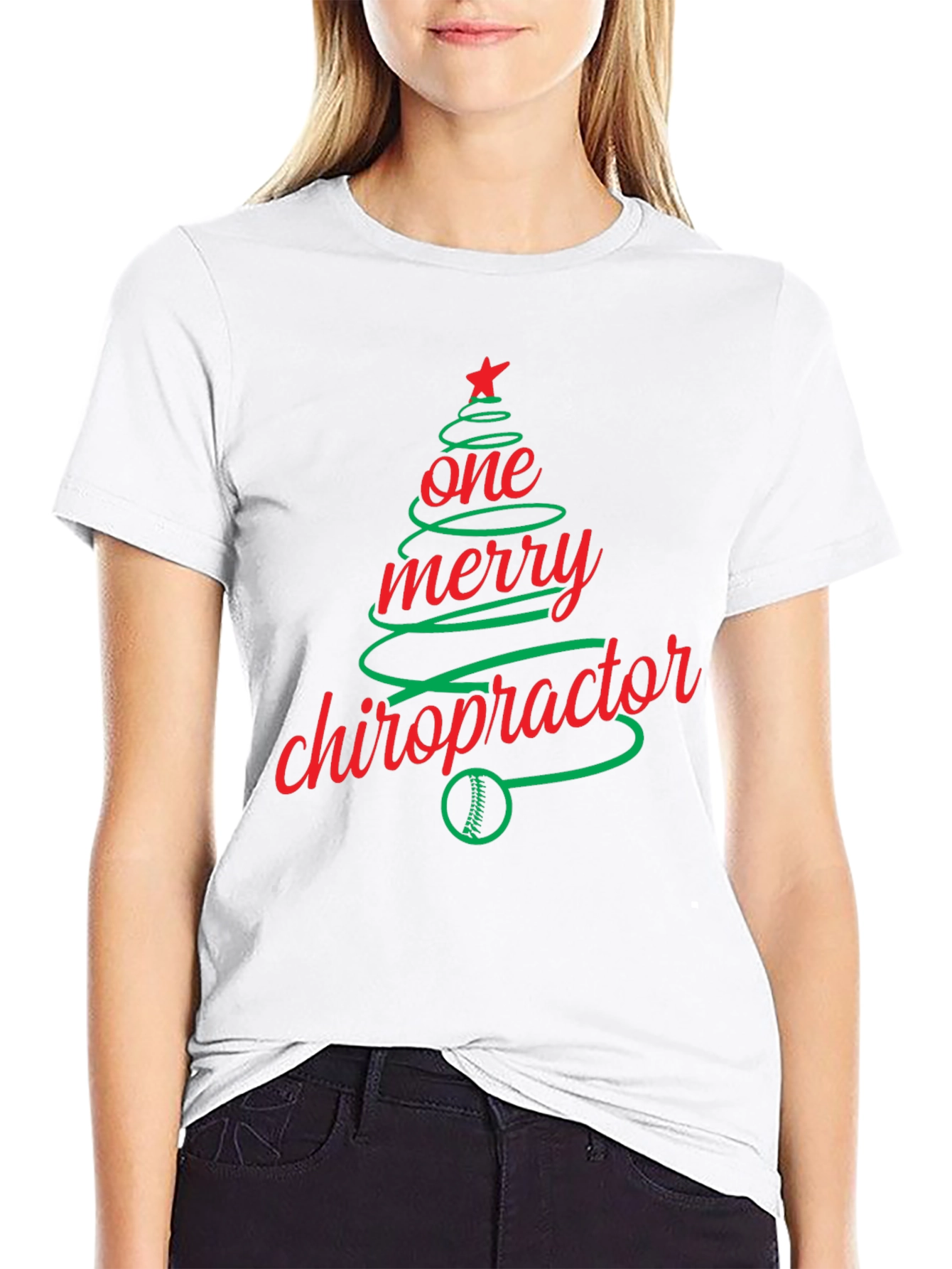 Festive Chiropractor Christmas T-Shirt