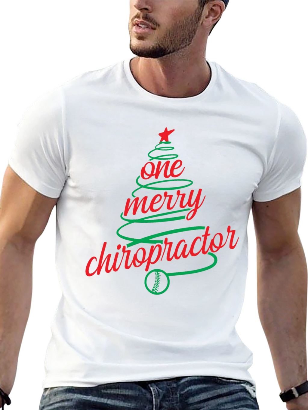 Festive Chiropractor Christmas T-Shirt