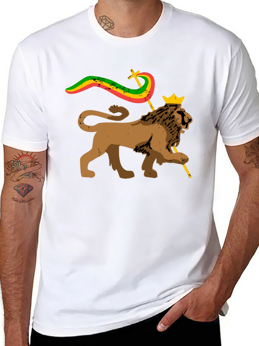 Rasta Lion T-Shirt - Reggae Culture