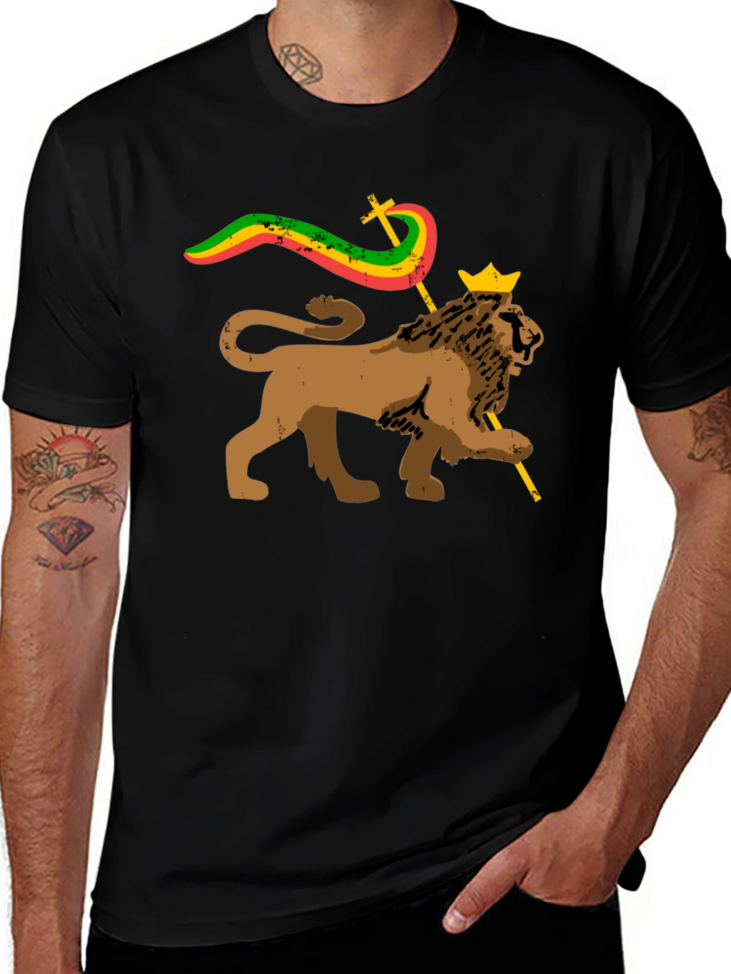 Rasta Lion T-Shirt - Reggae Culture