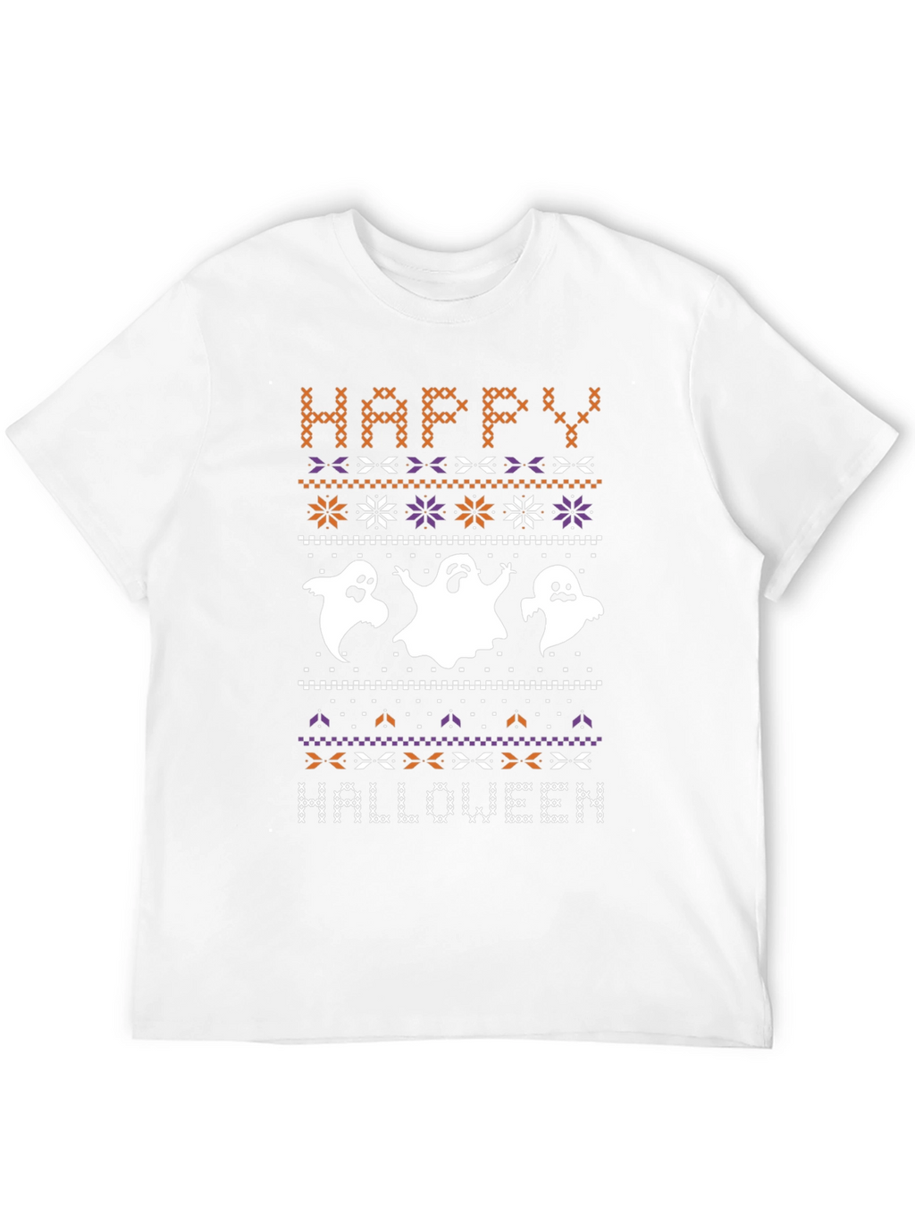 Happy Halloween Ghost Knit T-Shirt