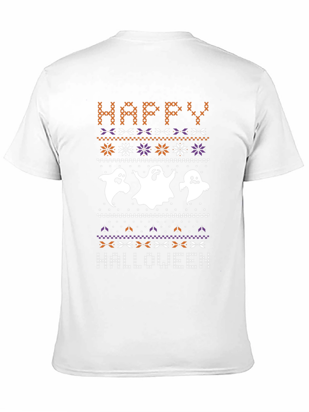 Happy Halloween Ghost Knit T-Shirt