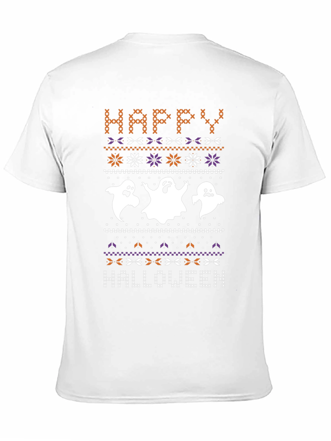 Happy Halloween Ghost Knit T-Shirt