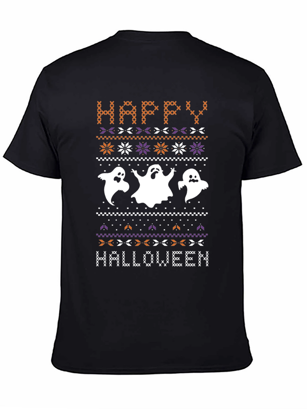 Happy Halloween Ghost Knit T-Shirt