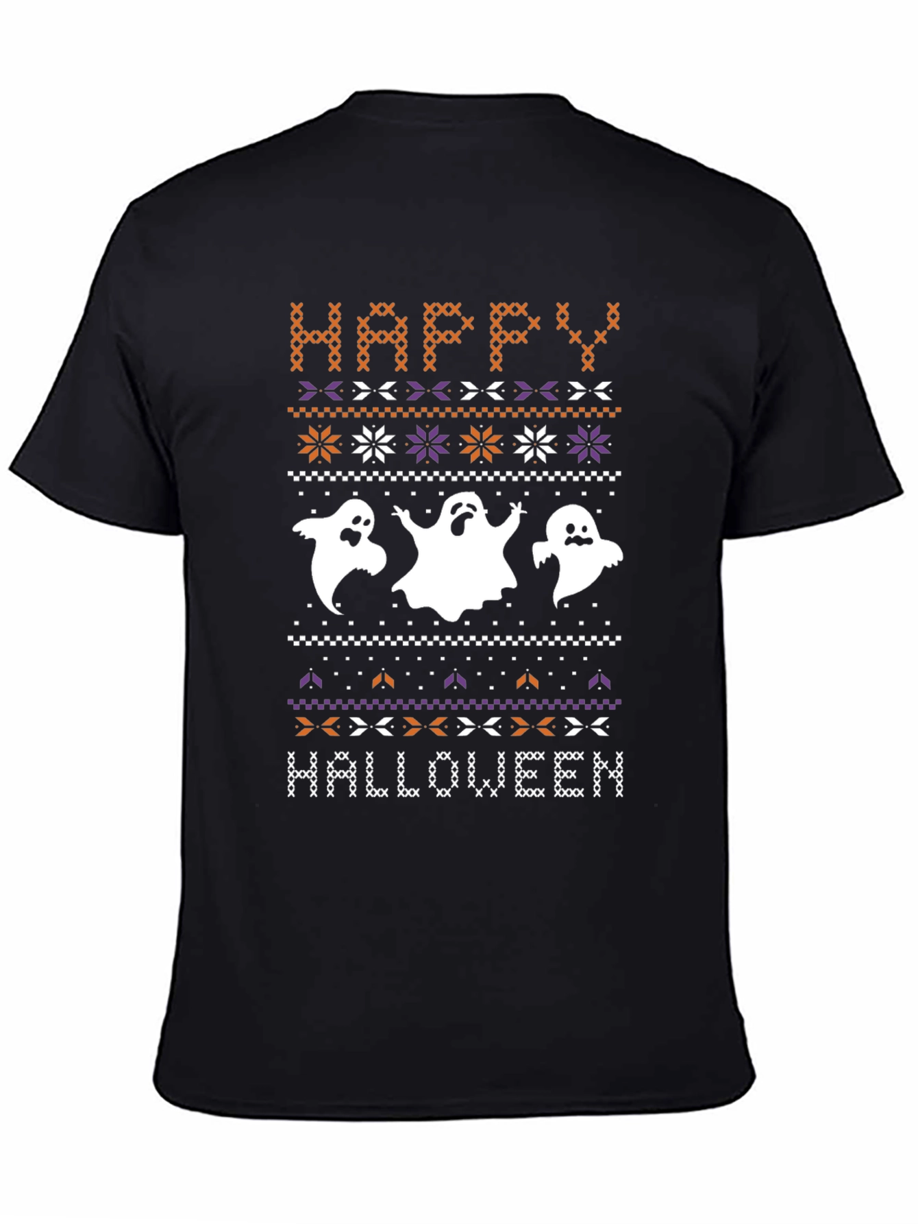 Happy Halloween Ghost Knit T-Shirt