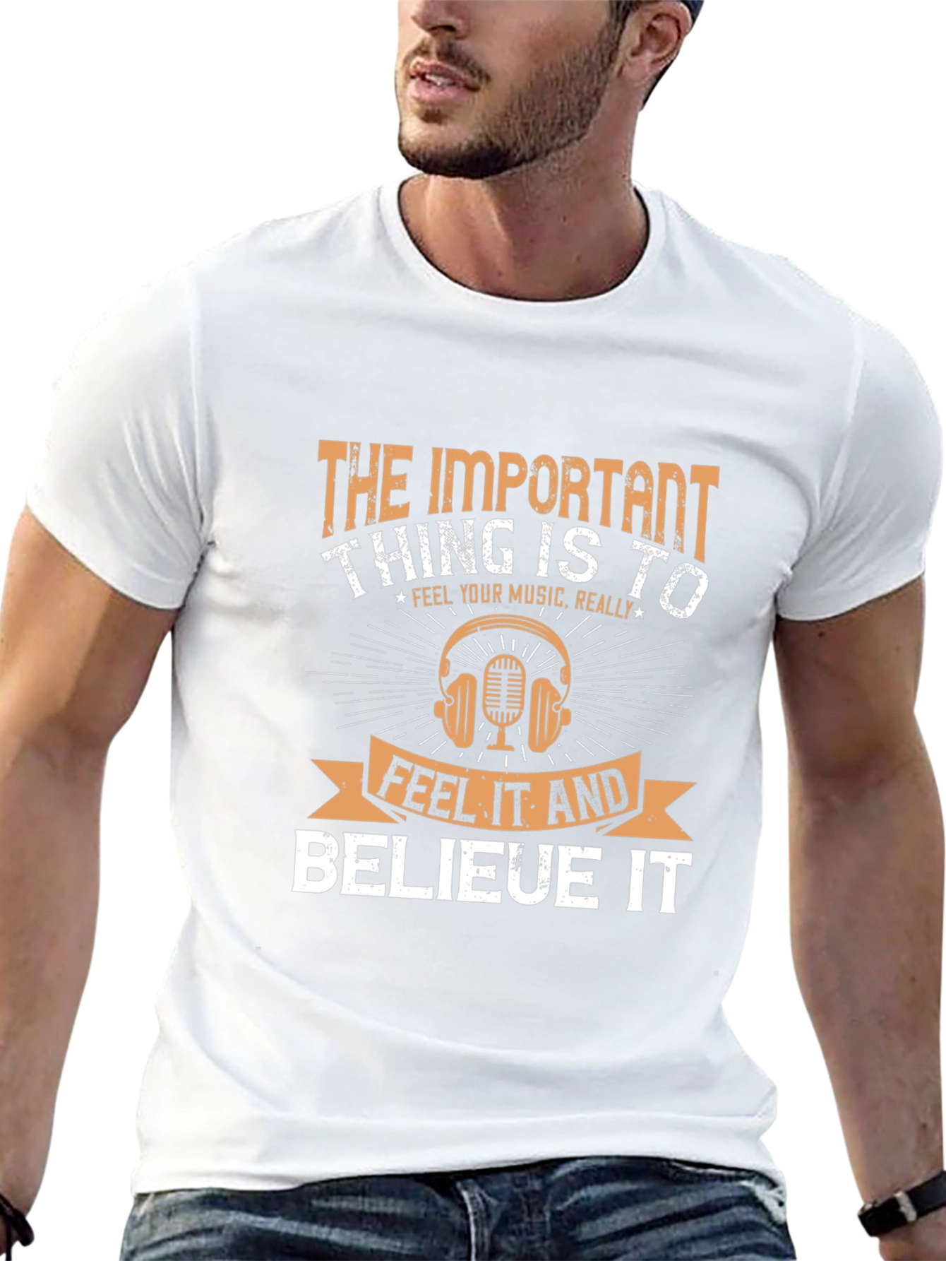 The Important Thing is to Feel Music T-Shirt