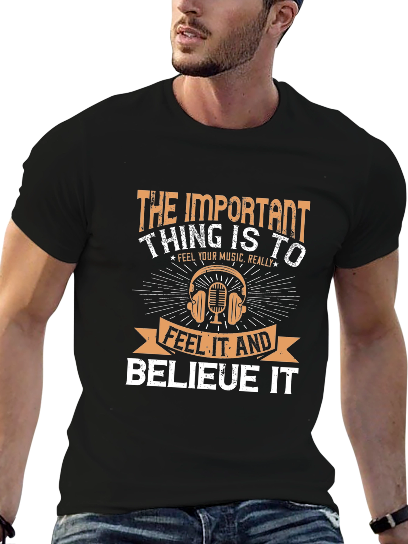 The Important Thing is to Feel Music T-Shirt