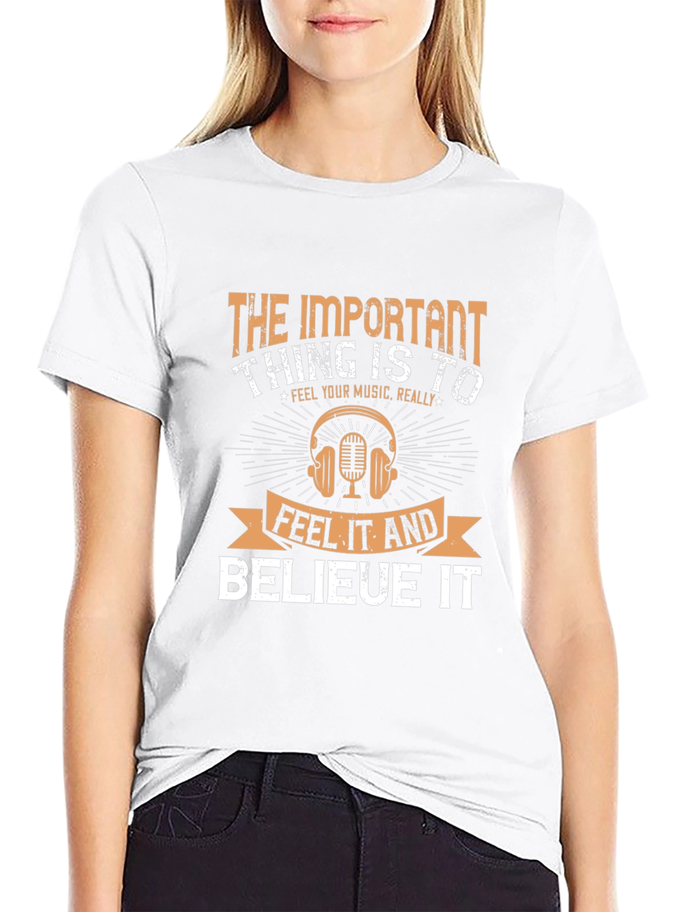 The Important Thing is to Feel Music T-Shirt