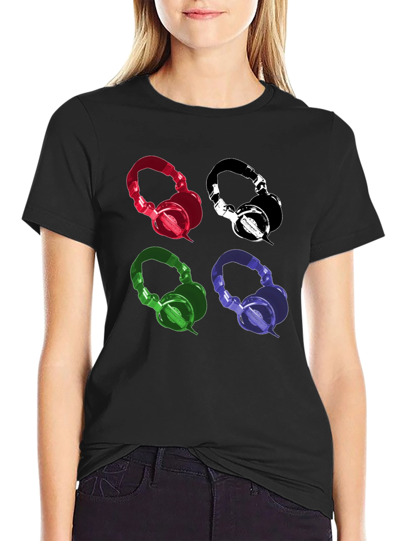 Retro Headphones Graphic Tee - Music Lover T-Shirt