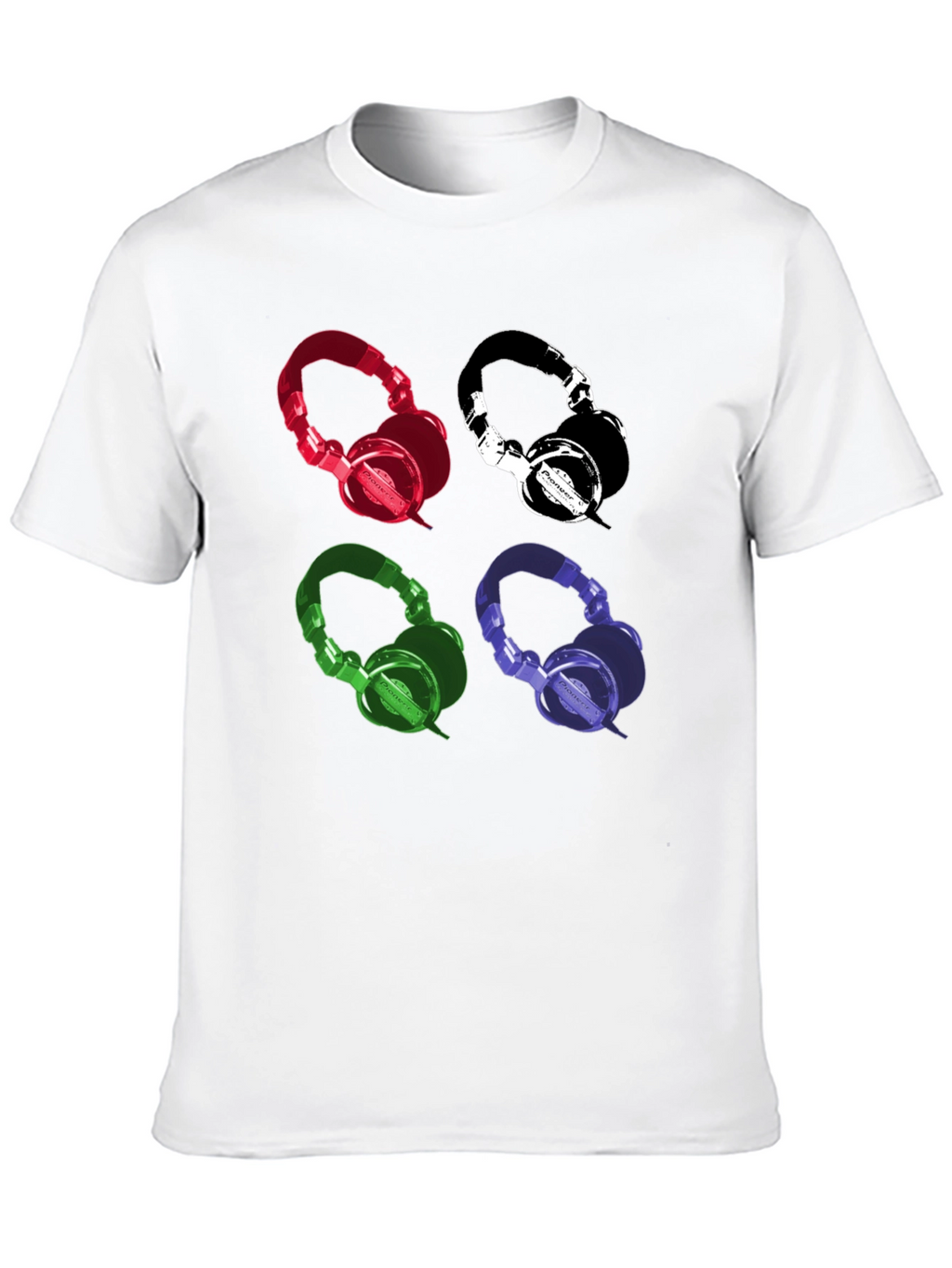Retro Headphones Graphic Tee - Music Lover T-Shirt