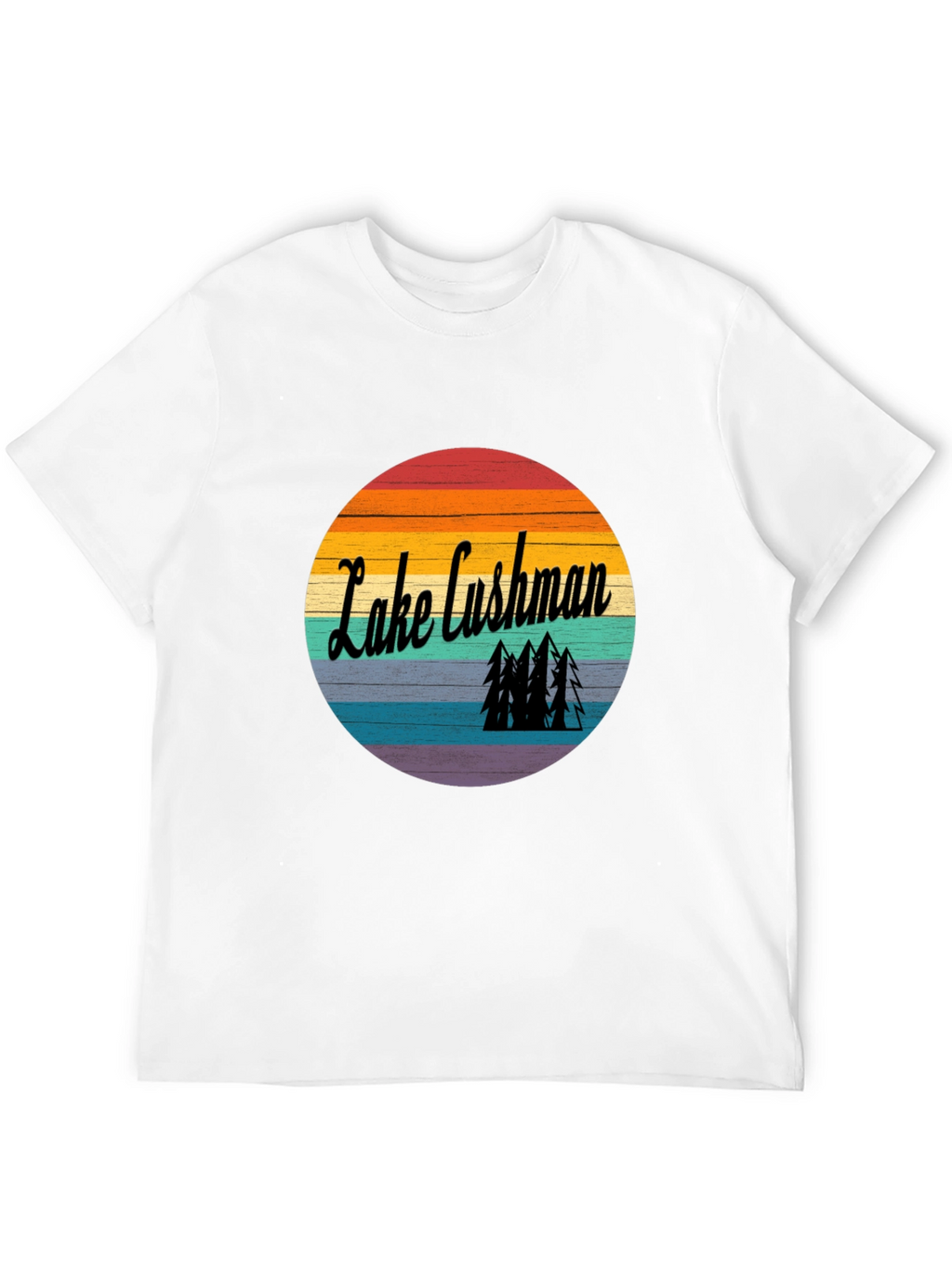 Lake Cushman Retro Graphic T-Shirt