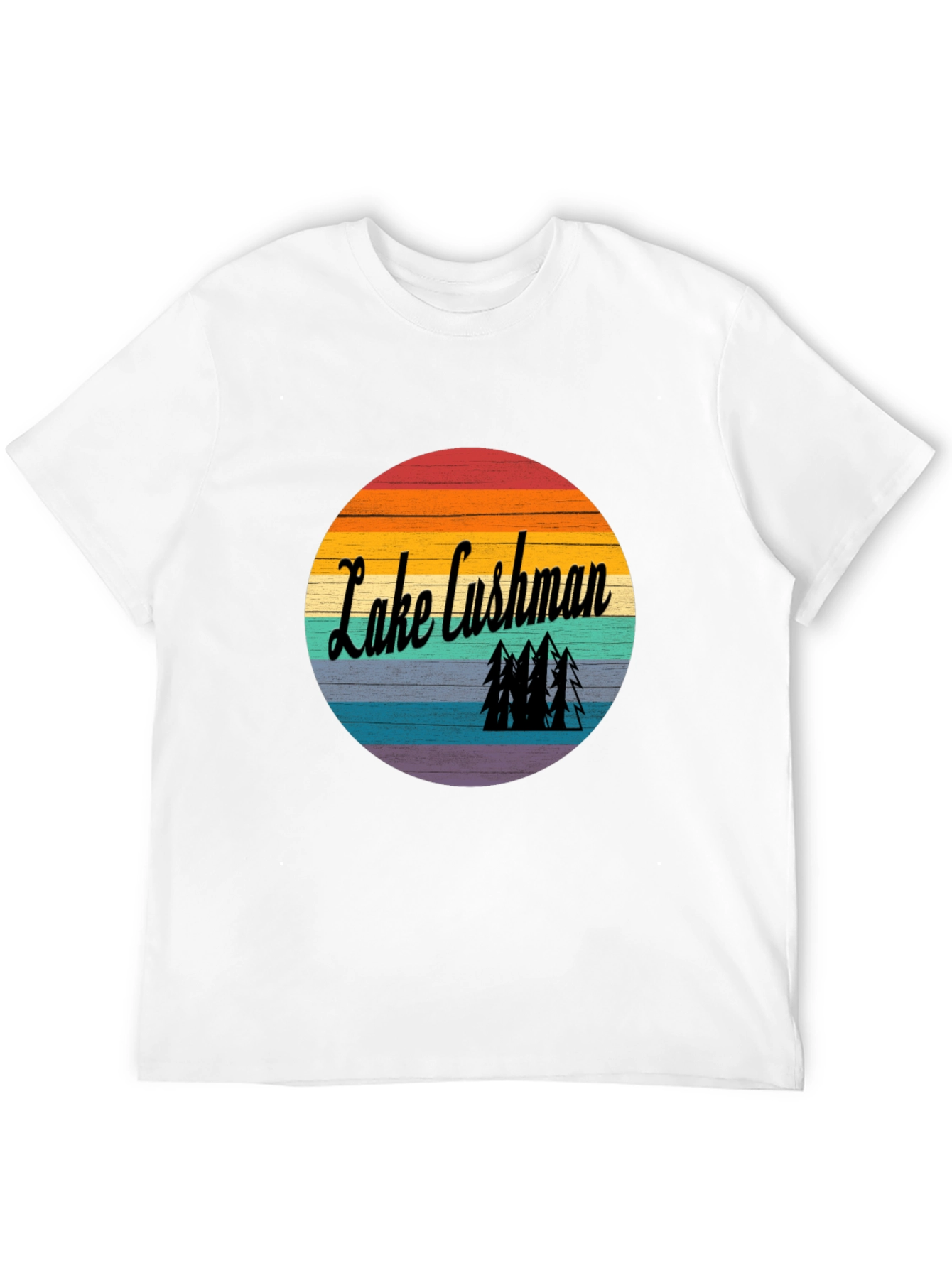 Lake Cushman Retro Graphic T-Shirt