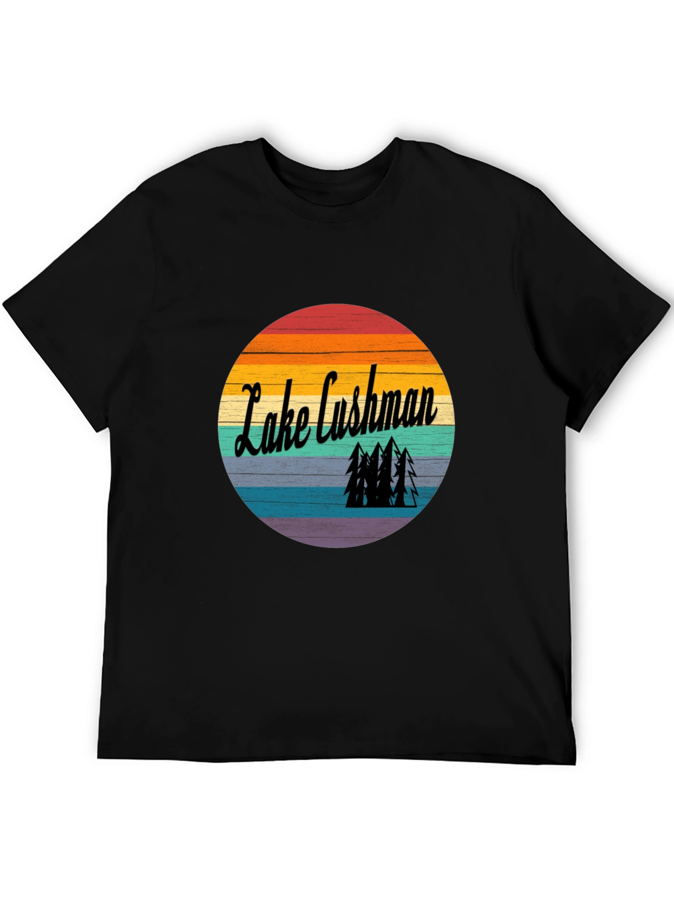 Lake Cushman Retro Graphic T-Shirt